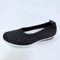 Chaussures plates à enfiler en maille respirante avec col à volants ondulés, semelle légère et souple, pour la marche quotidienne, baskets décontractées pour femmes
