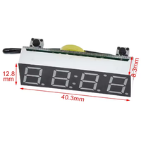 Module d'horloge numérique LED 3 en 1 rouge, bleu, vert DS1302 R8025T, température, tension, module d'horloge, thermomètre, voltmètre, carte DC 5V-30V