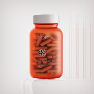 200ml 150ml 100ml 90ml 空の食品グレードガラス製60カプセル用薬瓶、およびキャップ付き医薬品ピルボトル - Product Image 4