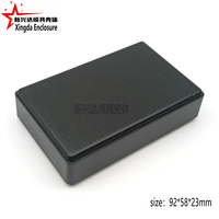 Boîtier en plastique ABS rectangulaire lisse noir pour module d'assemblage de carte de circuit imprimé général