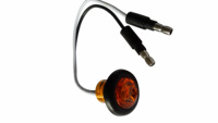 1 número Led 0,75 pulgadas anber luz de posición lateral de camión redondo para remolque RV 10-30V lámpara de cuerpo de camión DOT otros accesorios de luz de coche