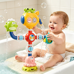 Jeu <span class=keywords><strong>de</strong></span> jouets <span class=keywords><strong>de</strong></span> <span class=keywords><strong>bain</strong></span> en plastique pour l'éveil des tout-petits, jeu aquatique pour bébés, <span class=keywords><strong>puzzle</strong></span> <span class=keywords><strong>de</strong></span> tuyauterie à assembler, <span class=keywords><strong>puzzle</strong></span> <span class=keywords><strong>de</strong></span> plomberie océanique pour la salle <span class=keywords><strong>de</strong></span> <span class=keywords><strong>bain</strong></span> - Product Image 1