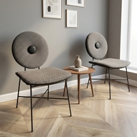 Chaise de salle à manger multifonctionnelle moderne avec revêtement en cuir anti-griffures pour mobilier de maison et zone d'attente