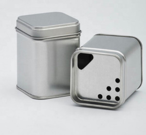 Round Tin Box Wholesale 4oz 6oz 8oz 16oz Printed Food Grade Square Round Shaker Top Tin Metal Spice Tin Box For Spice