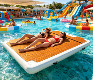 Plataforma Flotante Comercial para Tomar el Sol, Muelle Inflable para Yates, Natación, Recreación Marina - Product Image 1
