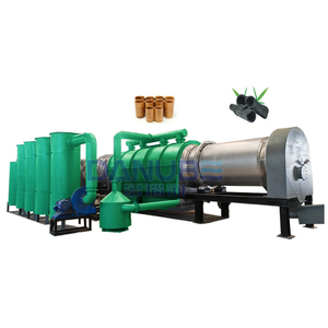 Horno de Carbonización de Biomasa de Calentamiento Rápido para Paja, Sorgo, Cáscara de Arroz, Carbonizador de Tambor Continuo - Product Image 1