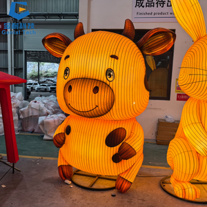 โคมไฟธีมตรุษจีน SGFL413 ลายการ์ตูนกระต่ายขนาดใหญ่ โคมไฟรูปสัตว์สำหรับเทศกาลโคมไฟ เหมาะสำหรับจัดแสดง - Product Image 5