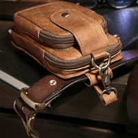 Sac banane BEARKY de style vintage, tendance, en cuir de vache, fabriqué en Chine, pour le sport, la course et le fitness