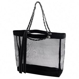 Sac fourre-tout multifonctionnel en maille extra large pour la plage et le shopping - Idéal pour les promotions - Product Image 1