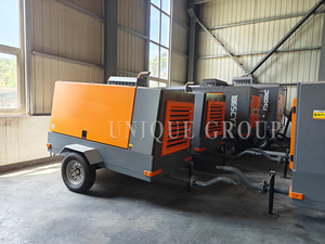 Compresor de Aire Rotativo Portátil ÚNICO, Refrigerado por Diésel, 185CFM, 380V, Certificado CE, Componentes Principales para Plataformas de Perforación Minera - Product Image 5