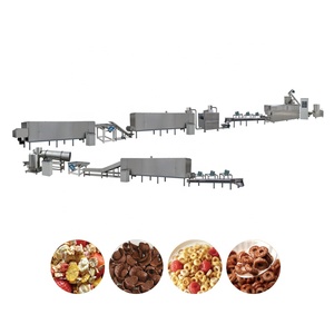 Corn Flakes Filled Puffs Breakfast <strong>Cereal</strong> Processing Line Heat Exchanger Mixer for Fruit Snacks Automatic High Efficiency Food - Product Image 4