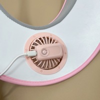 Sombrero de Sol de verano para niños de alta calidad personalizado con ventilador recargable, ala ancha, protección UV, gorra de plástico para bebés de alta calidad, niños y niñas