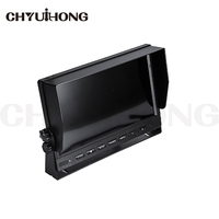 HD AHD 10.1 pouces camion tracteur Split Quad View moniteur robuste avec grand écran