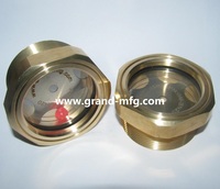 Indicateur de niveau d'huile en laiton hexagonal NPT / BSP de 3/8 pouces pour réducteurs à vis sans fin de boîte de vitesses de pompes
