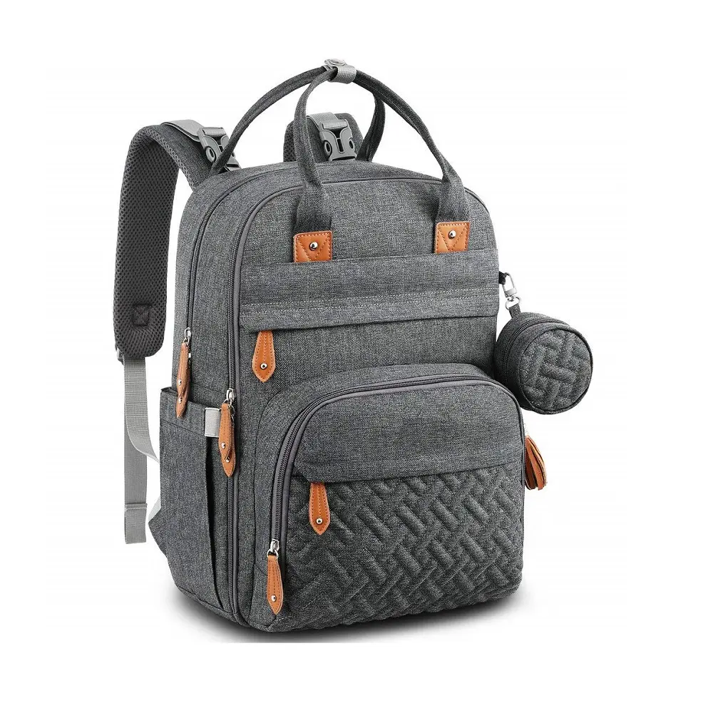 Diaper Bag Backpack Hot Sale Logo Custom Multi function Waterproof Diaper Bag Travel Essentials Baby Tote with Changing Pad