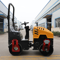 Compacteur routier vibrant hydraulique de 6 tonnes à double tambour et moteur diesel, fourni par l'usine