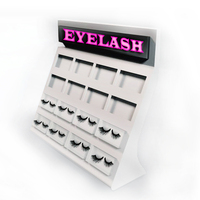 Présentoir rotatif personnalisé en acrylique pour cils, support portable pour maquillage, présentoir de cosmétiques pour cils à marque privée, présentoir de sol rotatif Centroyal