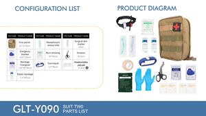 Sac tactique portable en nylon avec logo personnalisé, trousse de premiers soins, kit de survie pour aventures en plein air, cadeau promotionnel d'entreprise, sérigraphie - Product Image 3