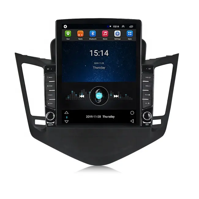 シボレークルーズJ3002009-2014カーGPSステレオオーディオマルチメディアシステム用テスラ垂直AndroidカーラジオビデオプレーヤーDVDなし