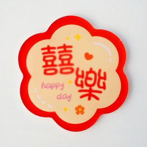 Sottobicchieri in Acrilico a Forma di Fiore con Citazioni Motivazionali, Tappetini per Tazze Personalizzati con Stampa UV per Caff<span class=keywords><strong>è</strong></span>, T<span class=keywords><strong>è</strong></span>, Casa, Regalo Estetico - Product Image 5