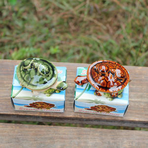 بيع بالجملة السلحفاة الأسرة ديكور المنزل الحلي السيراميك صغيرة لطيف التماثيل السلاحف البحرية - Product Image 3