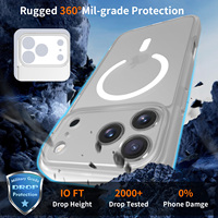 Nouvel Design Étuis de Téléphone « Toucher Peau » pour iPhone 17 Pro Max avec Anneau Magnétique, Coques de Téléphone de Luxe Antichoc pour Série iPhone