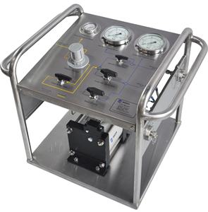 Tragbarer pneumatischer Hochdruckventil-Prüfstand Wasserstoff-Gas-Drucker höhungs pumpe - Product Image 1