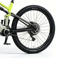 Vélo de montagne électrique à suspension intégrale de 29 pouces, double moteur, en alliage d'aluminium, 11 vitesses, moteur central Bafang sans balais intégré 48V