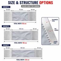 Connecteur de conduit flexible en polyester et acier galvanisé, largeur personnalisée OEM/ODM, pour système de ventilation CVC, usage hospitalier