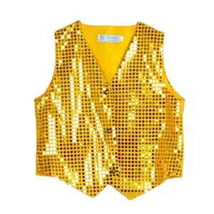 Chaleco de traje de lentejuelas brillantes para niños, traje de fiesta de puesta en escena, ropa de baile de Jazz Hip-hop, chaqueta, chaleco para niños y niñas - Product Image 4