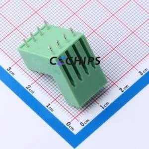 KF2EDGVT-3.5-2*4P Plug-in Terminal Block Through hole,P=3.5mm Connector Board-to-Board / Socket - Closed 2x4P 3.5mm Green - Product Image 2