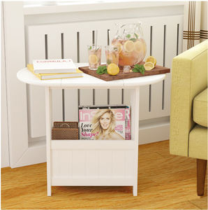 9 Plus Moderne Simple MDF Blanc Facile à assembler Salon de luxe Tables pliantes pliantes - Product Image 4