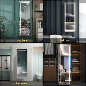 Trending Products 2025 Led <b>Lighted</b> Aluminum Frame Smart Large Size Decorative Stand <b>up</b> Body Dressing Floor <b>Mirror</b> Led Full Length <b>Mirrors</b> Living Room Furniture Custom - Product Image 6
