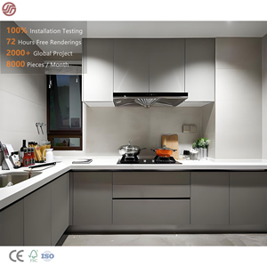 Gabinete de Cocina Personalizado de Diseño Moderno Más Vendido de GINO con <span class=keywords><strong>Precio</strong></span> de Fábrica al por Mayor - Product Image 1