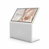 32/43/49/55 Inch L Shaped Touch Screen Kiosk Floor Standing Interactive Digital Signage Android Windows CMS Indoor Hotel Mall