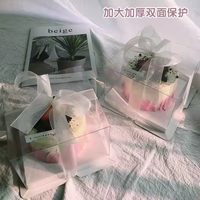 Boîte en plastique personnalisée en papier bon marché Boîte à gâteaux personnalisable pour anniversaire Boîte en papier kraft transparente de luxe grande vente en gros pour mariage