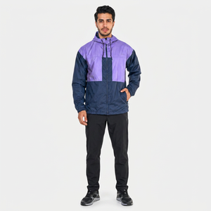 Finer Threads Fine Quality Latest Design Custom Logo Blank Windproof Men's Autumn Windbreaker Jacket Hooded Vintage Style <b>Canvas</b> - Product Image 1