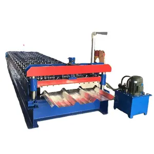 Galvanized Coat Metal Tole Roof Tile Sheet Mill Roll Forming Machine For Sale , Corrugated Rib R Panel Roll Forming Machine