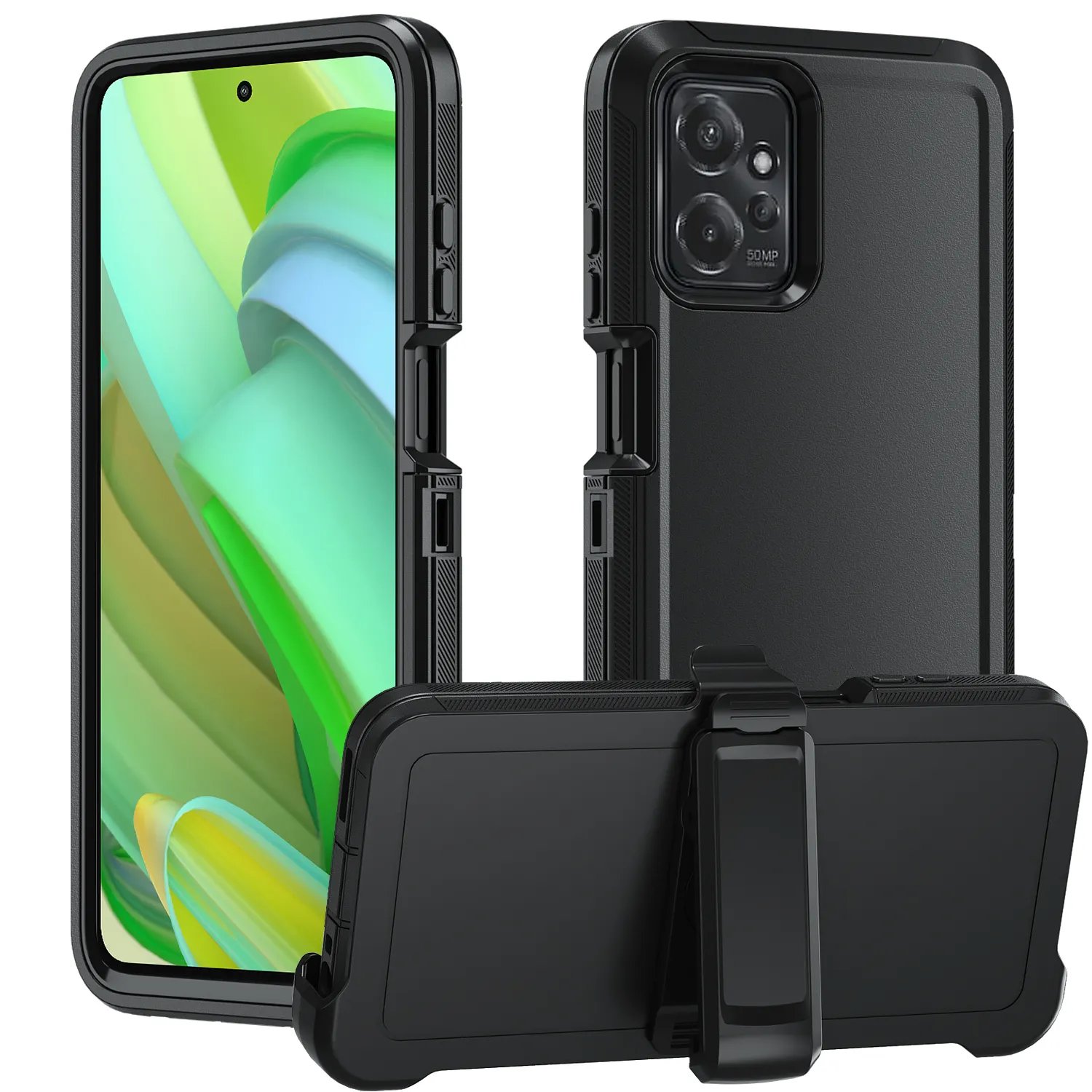 Leyi फैशनेबल अच्छी गुणवत्ता के नए फोन के मामले में shockproof क्लिप कवर अनुकूलन लोगो सेल फोन के मामलों के लिए मोटो जी पावर 2023