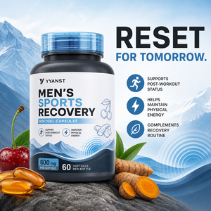 Cápsulas de Gel Suave para la Recuperación Post-Entrenamiento para Hombres, 800 mg, 60 Unidades, Suplemento Antiinflamatorio con Cúrcuma y Cereza Ácida, Restaura la Energía - Product Image 3
