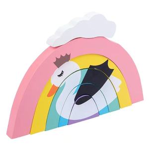 Productos para Dropshipping 2026: Bloques de Construcción de Madera para Niños, Arcoíris, Apilables, Juguetes Musicales - Product Image 5