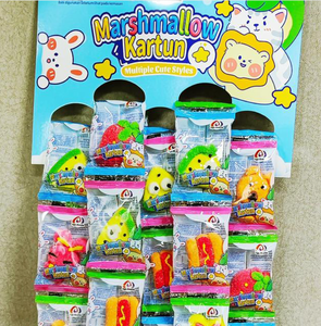 Dessin animé en forme <span class=keywords><strong>de</strong></span> bonbons <span class=keywords><strong>de</strong></span> Noël Snack Marshmallow Fudge avec OEM Export personnalisable en vrac traitement fruité déco enduit - Product Image 3