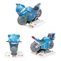 Machine de jeu vidéo d'arcade de course de motos de luxe pour enfants, à monnayeur