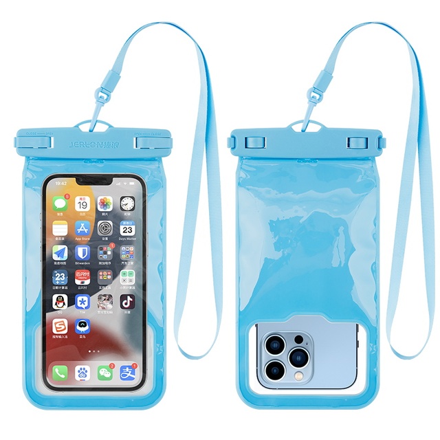 Wholesale Custom Logo Transparent TPU Universal IPX8 Floating Waterproof Shockproof Eco-Friendly Phone Bag Pouch Case for Diving