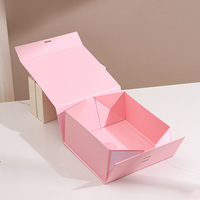 Caja de Regalo Magnética Plegable Cuadrada Moderna con Tapa Abatible y Cinta para Envolver Regalos del Día de San Valentín, Venta al Por Mayor