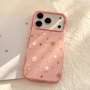 Coque pour iPhone 17 Pro Max, rose laser avec étoiles, grande fenêtre, protection intégrale, antichoc - Product Image 6