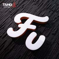 Lettres lumineuses LED multicolores personnalisables en acier inoxydable, signalétique biseautée sans bordure, étanche IP65, décoration directionnelle