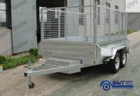 Remorque à benne hydraulique avec cage 8x5 9x5 10x5 10x6