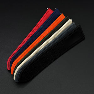 Bracelet de montre sport en caoutchouc FKM respirant à motif tissé à libération rapide pour <span class=keywords><strong>Seiko</strong></span> 18-24 mm - Product Image 5