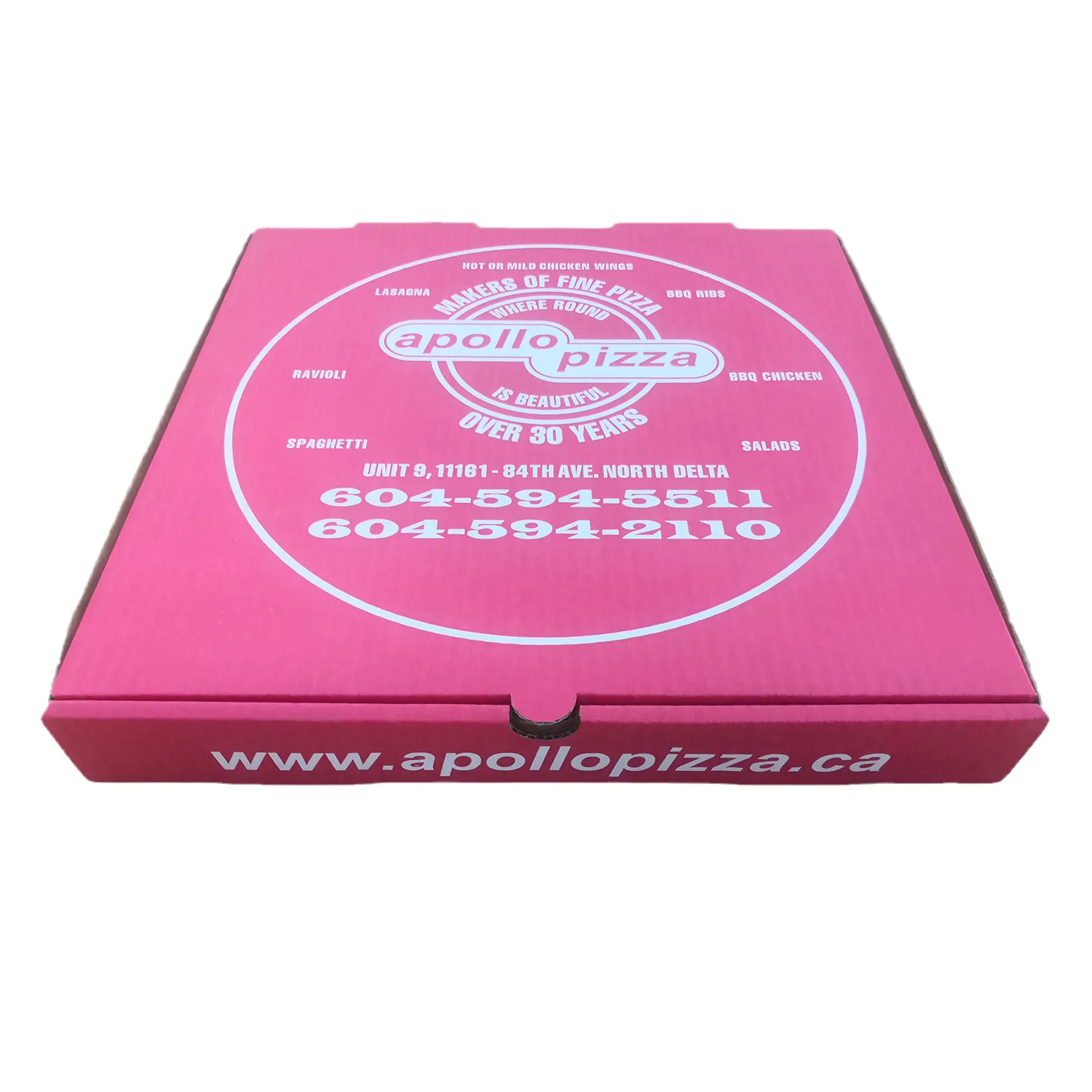 Factory custom disposable food packaging printing 6 7 8 9 10 12- Inch portable blank corrugated cardboard pizza box with logo